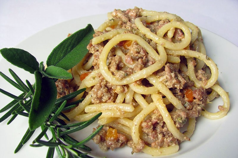 Ricetta Pici al ragù bianco